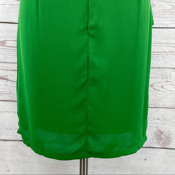Meng Fei Lu green drape neck sheath dress - Picture 11 of 15